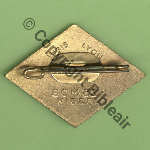 A0935 1957.60 NH EOM.82 NIGER  AUGIS LYON Bol fenetre allonge Dos lisse Grave EOM82 NIGER Src.Y.GENTY 76Eur02.21 